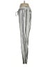 Per Se Stripes Silver Linen Pants Size S - photo 5