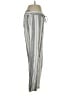 Per Se Stripes Silver Linen Pants Size S - photo 4