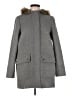 J.Crew Factory Store 100% Polyester Gray Coat Size 8 - photo 1