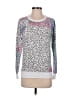 Chaser Animal Print Silver Gray Sweatshirt Size S - photo 1
