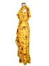 Indulge 100% Polyester Yellow Casual Dress Size S - photo 5