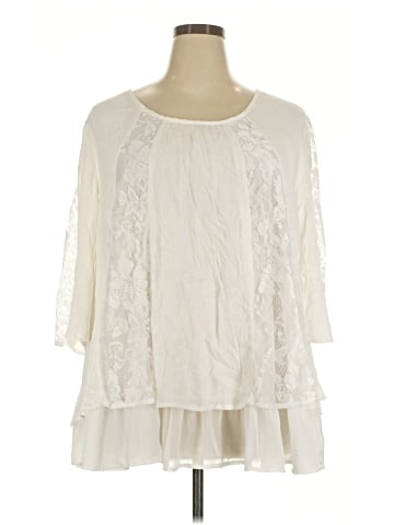 Indigo Soul 3/4 Sleeve Blouse (view 1)