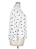 Torrid 100% Rayon Print White 3/4 Sleeve Button-Down Shirt Size 2X Plus (2) - photo 4