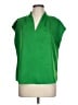 Worthington 100% Polyester Green Sleeveless Blouse Size L - photo 1