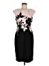Connected Apparel Graphic Black Cocktail Dress Size 8 - photo 1