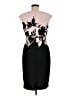 Connected Apparel Graphic Black Cocktail Dress Size 8 - photo 2