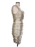 Express Metallic Silver Cocktail Dress Size 10 - photo 4