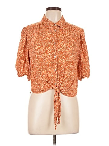 Free People Short Sleeve Blouse (view 1)