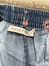 Billy T Floral Blue Denim Shorts Size L - photo 3