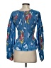 LoveShackFancy 100% Cotton Blue Long Sleeve Blouse Size S - photo 2
