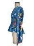 LoveShackFancy 100% Cotton Blue Long Sleeve Blouse Size S - photo 5