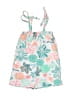Tea 100% Cotton Tropical Teal Dress Size 2 - photo 1