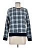 Eddie Bauer 100% Polyester Checkered-gingham Gray Blue Pullover Sweater Size M - photo 1