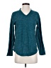 St. John's Bay 100% Polyester Teal Long Sleeve Henley Size XS - photo 1
