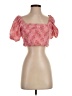 Le Lis 100% Polyester Pink Short Sleeve Blouse Size S - photo 1