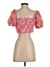 Le Lis 100% Polyester Pink Short Sleeve Blouse Size S - photo 2