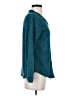 St. John's Bay 100% Polyester Teal Long Sleeve Henley Size XS - photo 4