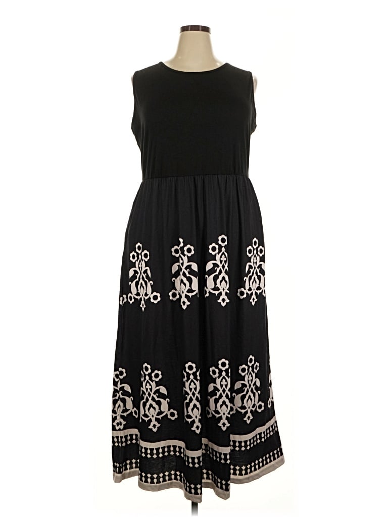 Pre-owned Miholl Casual Dress In Black