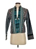 Chico's 100% Cotton Print Teal Jacket Size Sm (0) - photo 1