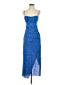 Zara Polka Dots Blue Casual Dress Size S - photo 1