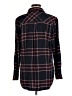 Athleta Plaid Black Long Sleeve Button-Down Shirt Size M - photo 2