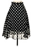 Assorted Brands Polka Dots Black Casual Skirt Size S - photo 2