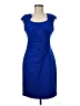 Dana Buchman Solid Blue Cocktail Dress Size 6 - photo 1