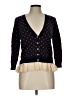 Maison Jules 100% Cotton Polka Dots Black Cardigan Size L - photo 1