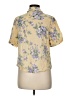 Simple Retro Floral Yellow Short Sleeve Blouse Size M - photo 2