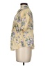 Simple Retro Floral Yellow Short Sleeve Blouse Size M - photo 5