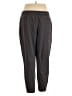 FLX Solid Gray Casual Pants Size XL - photo 2