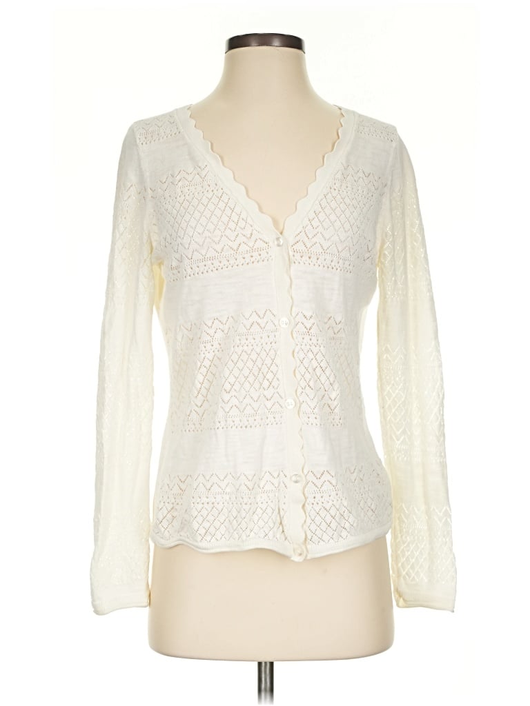 Pre-owned Frye Long Sleeve Blouse In Ivory