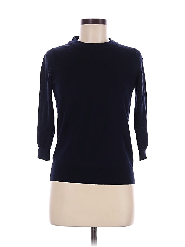 Pre-owned Jcrew Wool Pullover Sweater In Blue