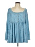 Shein Curve Blue Long Sleeve Blouse Size 16 Plus (2) - photo 1