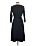 Lands' End Solid Black Casual Dress Size L - photo 2