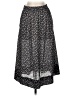 Assorted Brands 100% Polyester Floral Black Casual Skirt Size S - photo 1