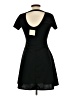 Olivia Rae Solid Black Casual Dress Size L - photo 2