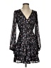 Aqua 100% Polyester Floral Black Cocktail Dress Size XS - photo 1