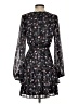 Aqua 100% Polyester Floral Black Cocktail Dress Size XS - photo 2
