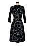 Leota Graphic Black Casual Dress Size M - photo 2