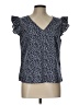 Shein Blue Short Sleeve Blouse Size L - photo 1