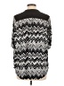 Perseption Chevron-herringbone Silver 3/4 Sleeve Blouse Size L (estimated) - photo 2
