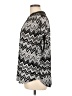 Perseption Chevron-herringbone Silver 3/4 Sleeve Blouse Size L (estimated) - photo 5