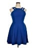 B. Smart Solid Blue Cocktail Dress Size 15 - photo 1