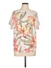 Unbranded Floral Ivory Short Sleeve T-Shirt Size L - photo 1