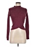 Self Esteem Burgundy Long Sleeve Top Size M - photo 1