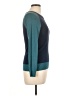 Assorted Brands 100% Cotton Color Block Teal Pullover Sweater Size 10 - 12 - photo 4