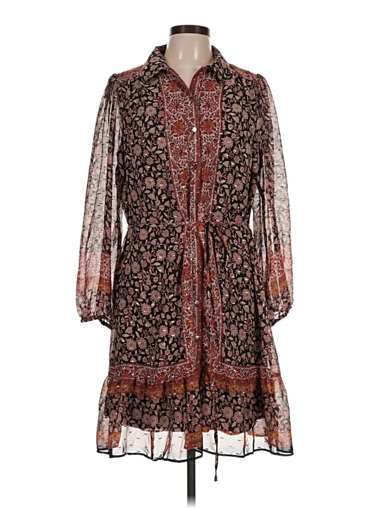 Pre-owned 1.state Casual Dress In Brown