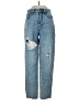 Böhme 100% Cotton Hearts Blue Jeans Size 25 waist - photo 1