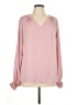 Dokotoo 100% Polyester Pink Long Sleeve Blouse Size L - photo 1